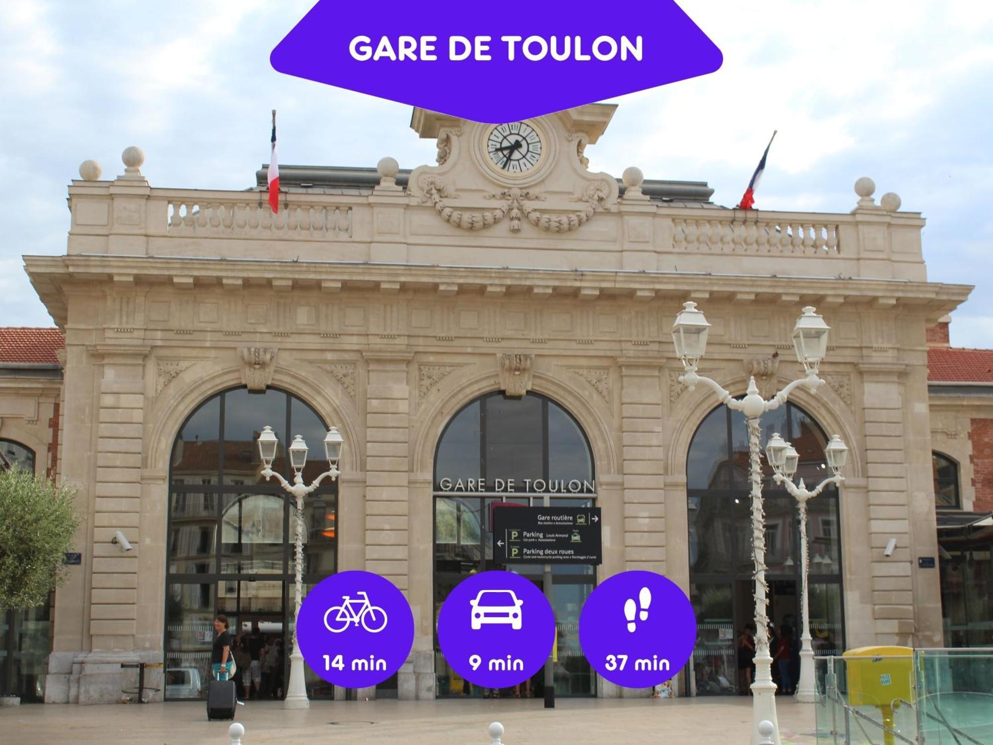 Bao Location - Ideal Pro & Groupe - Calme - Lumineux - Wifi - Terrasse - Jardin - Plage A 2Km - Proche Centre Ville, Gare, Commerces - Parking Prive Toulon Eksteriør bilde